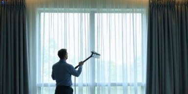 Commercial drapes cleaning service toorbul hotels offices