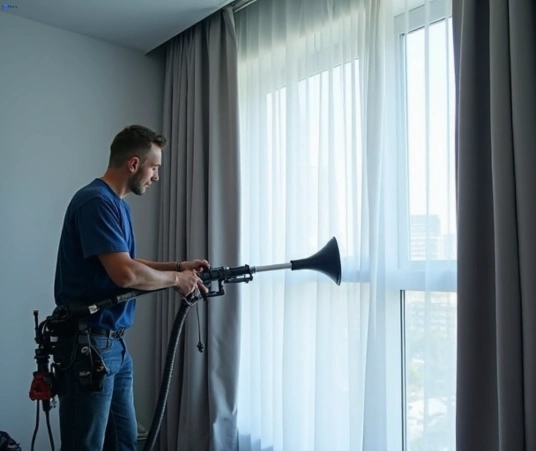 Professional drapes cleaning process tools Matty Curtain Cleaning toorbul